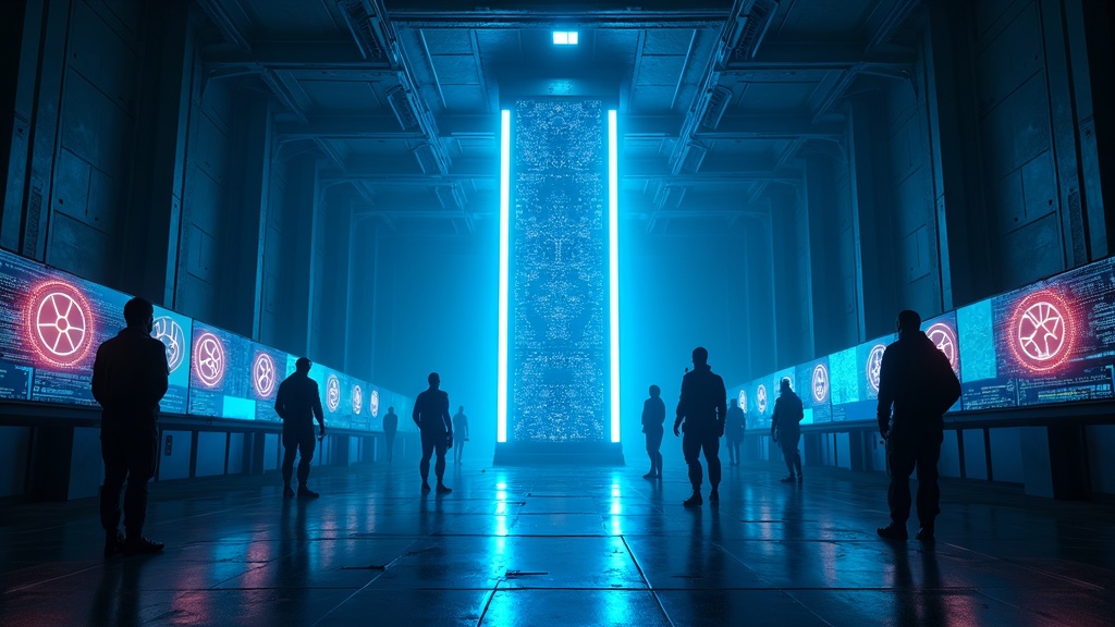 Visualización de una red neuronal simbolizando la Misión Génesis