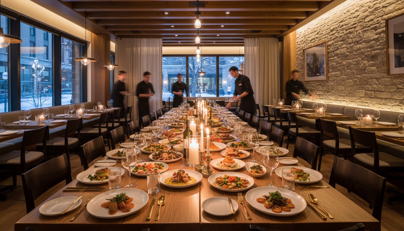 Team dinner atmosphere