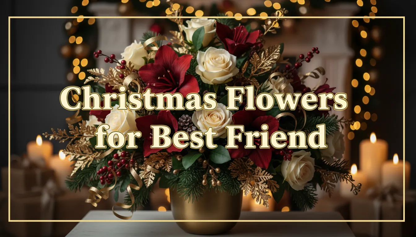 Christmas Flowers for Best Friend - Share the Joy