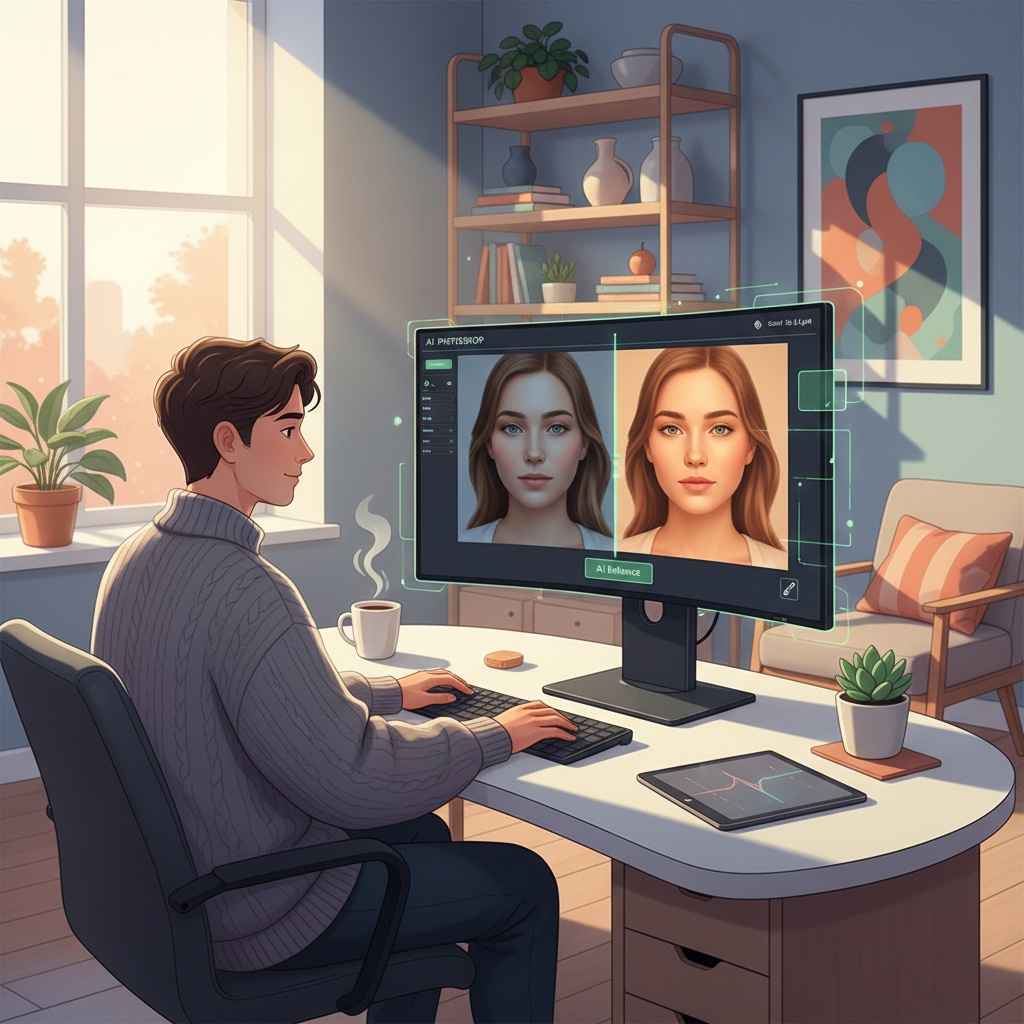 Elevate Personal Portraits Using AI Photoshop