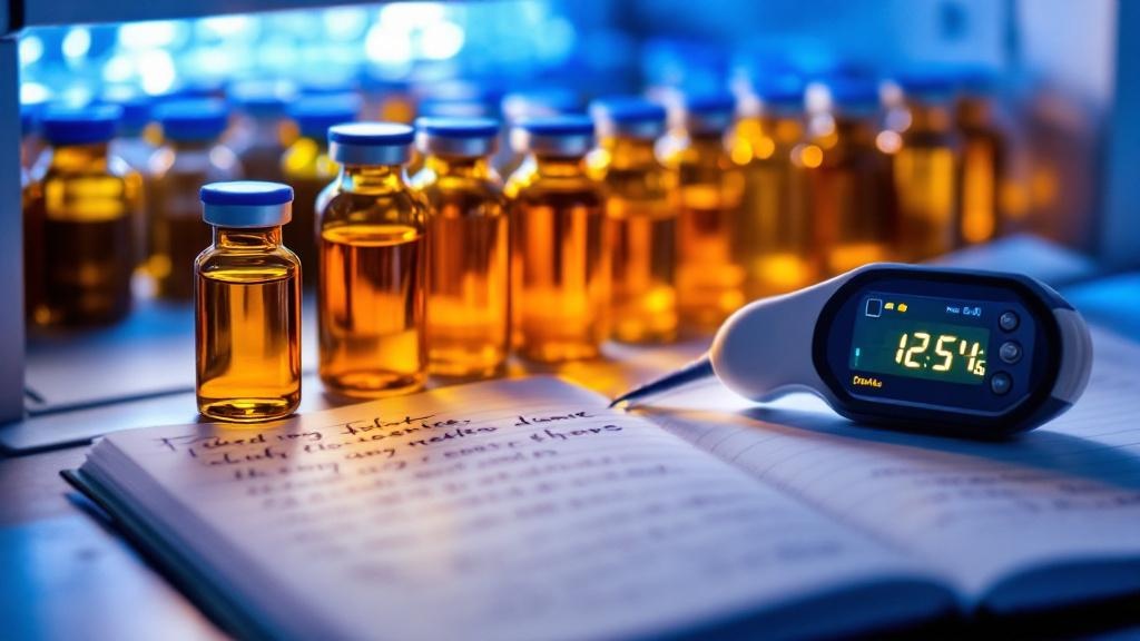 Proper peptide storage and cold chain documentation