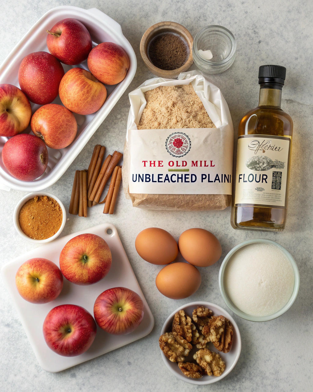 Tennessee Apple Cake ingredients