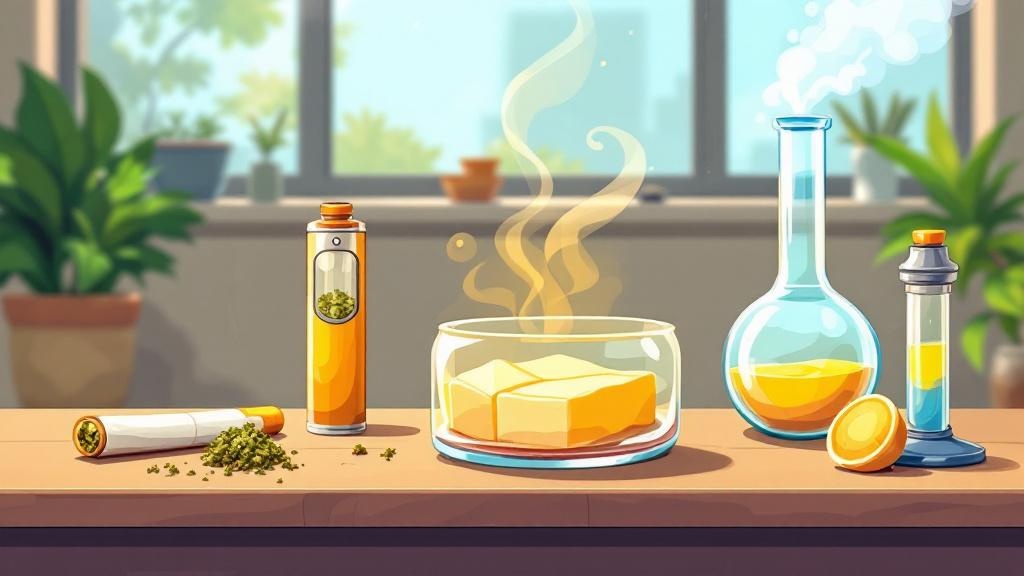 Various hash consumption methods including vaping and edibles