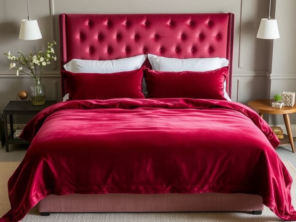 4. Opt for a Velvet Bedspread