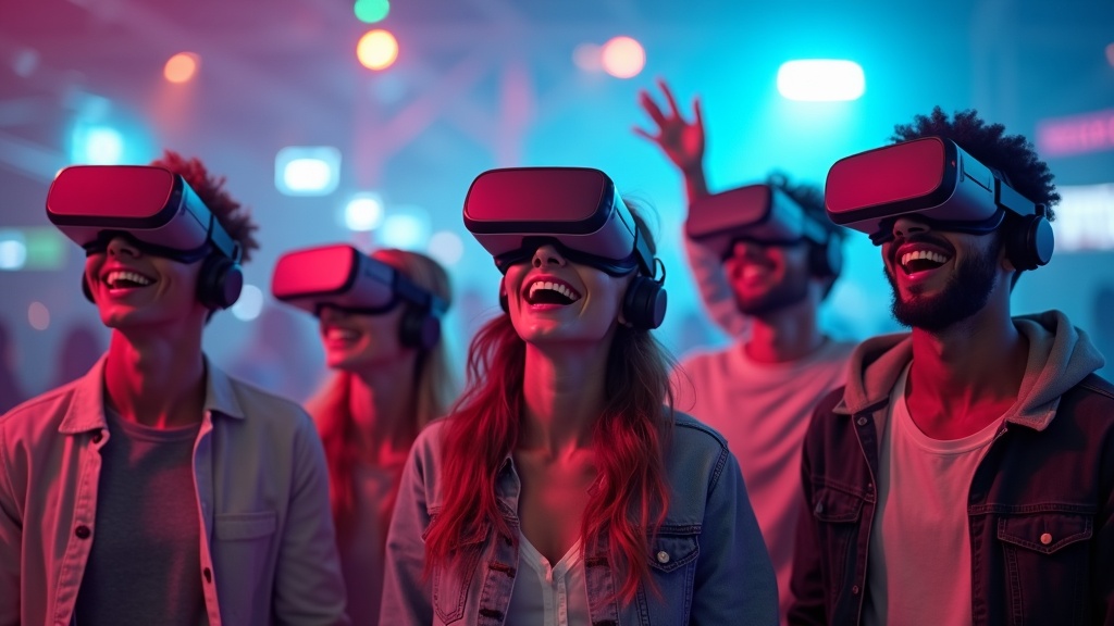 Pareja colaborando y divirtiéndose en una de las experiencias VR en pareja de Virtua Barcelona