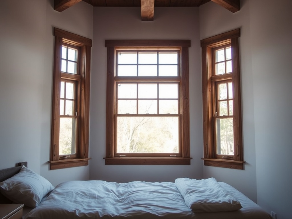 11. Install Wooden Window Frames