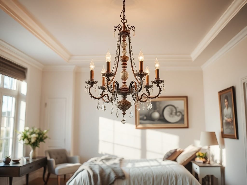 17. Hang a Vintage Chandelier