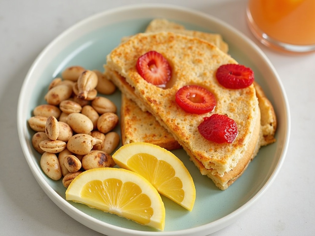 Sesame Street themed breakfast with fruit