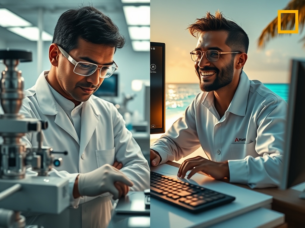 The Split Screen of Your Workday: Lab Reports and Comfort Videos