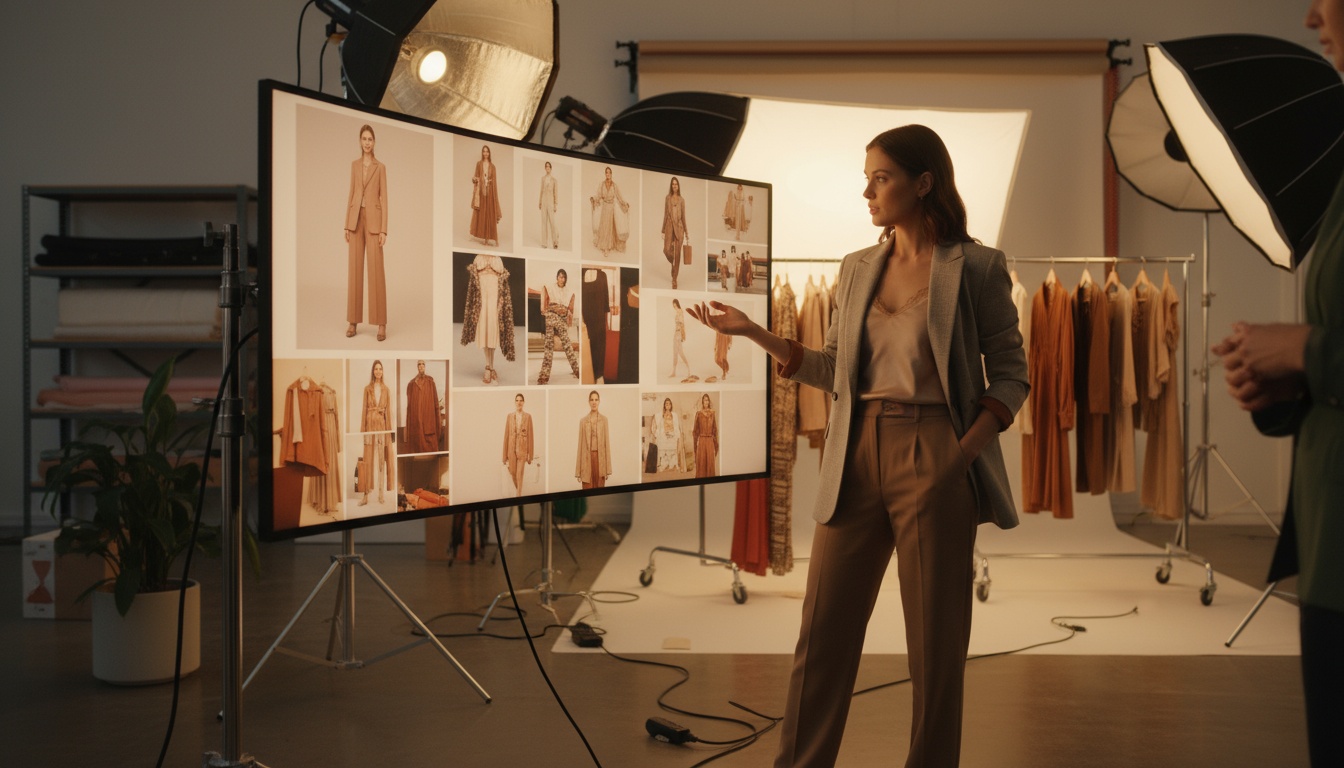 AI-generated fashion campaign content