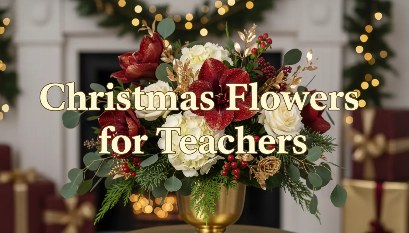 Christmas Flowers for Teachers - Thank You Bouquets