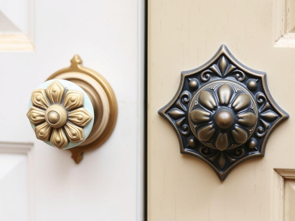 25. Decorate with Floral Doorknobs