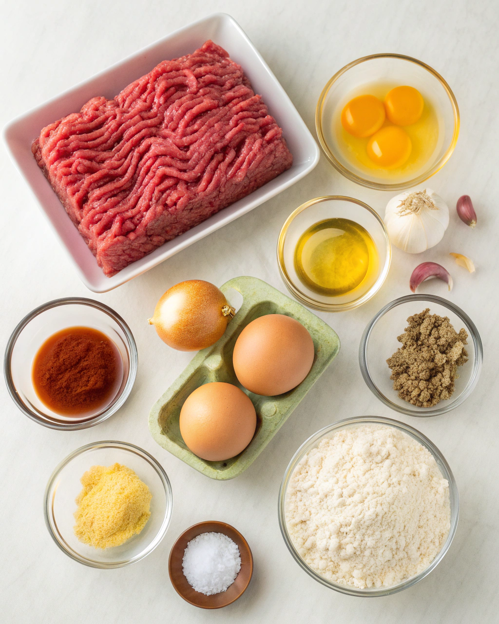 Hamburger Steak ngredients