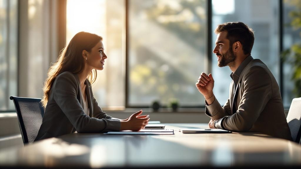 Professionals creating safe space for authentic communication