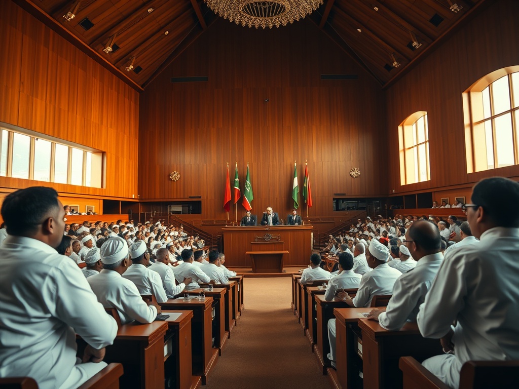 Maldives Parliament Debates UK Treaty with US Support