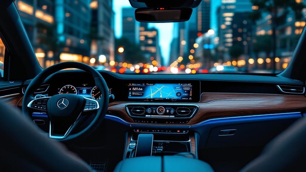 Premium SUV dashboard with executive business amenities