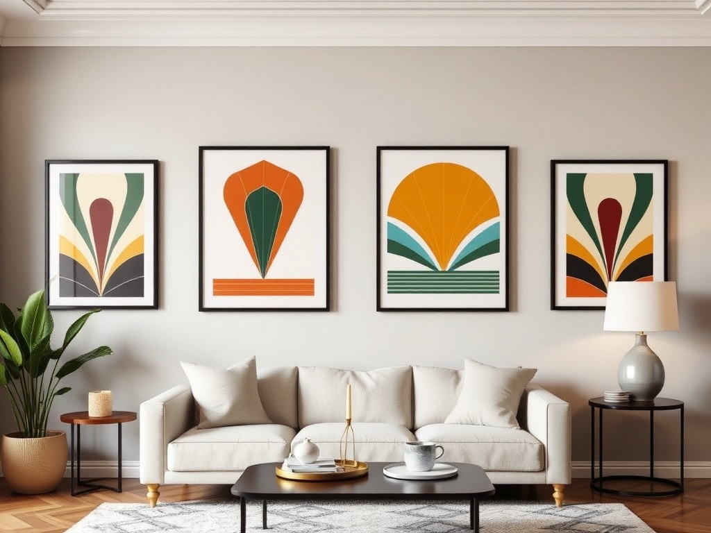 7. Hang Art Deco Prints