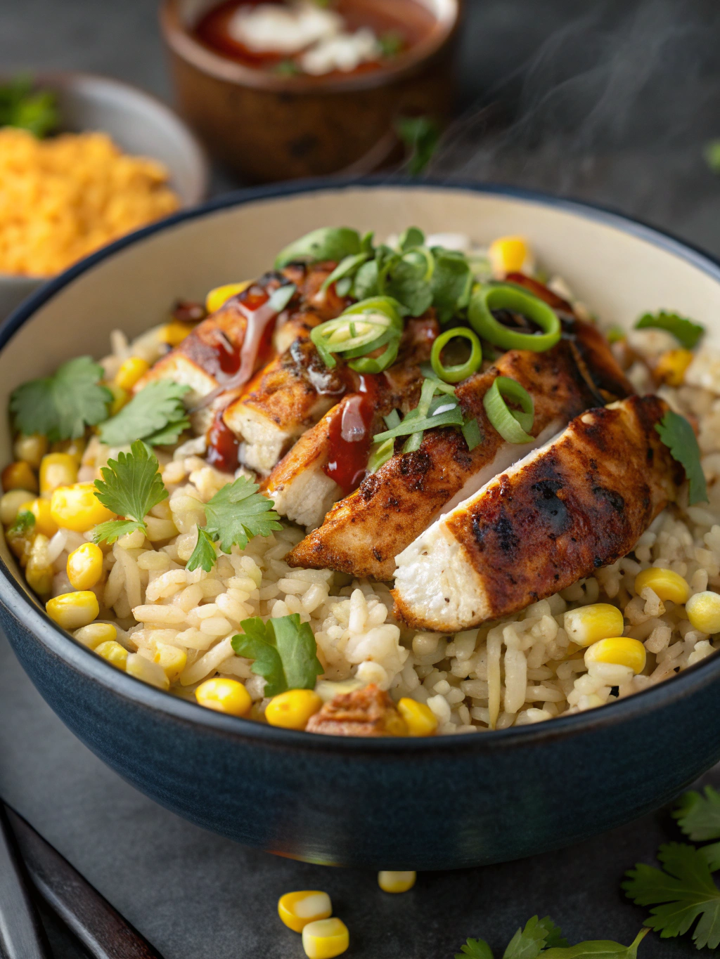 IRRESISTIBLE STREET CORN CHICKEN RICE BOWL RECIPE DELIGHT