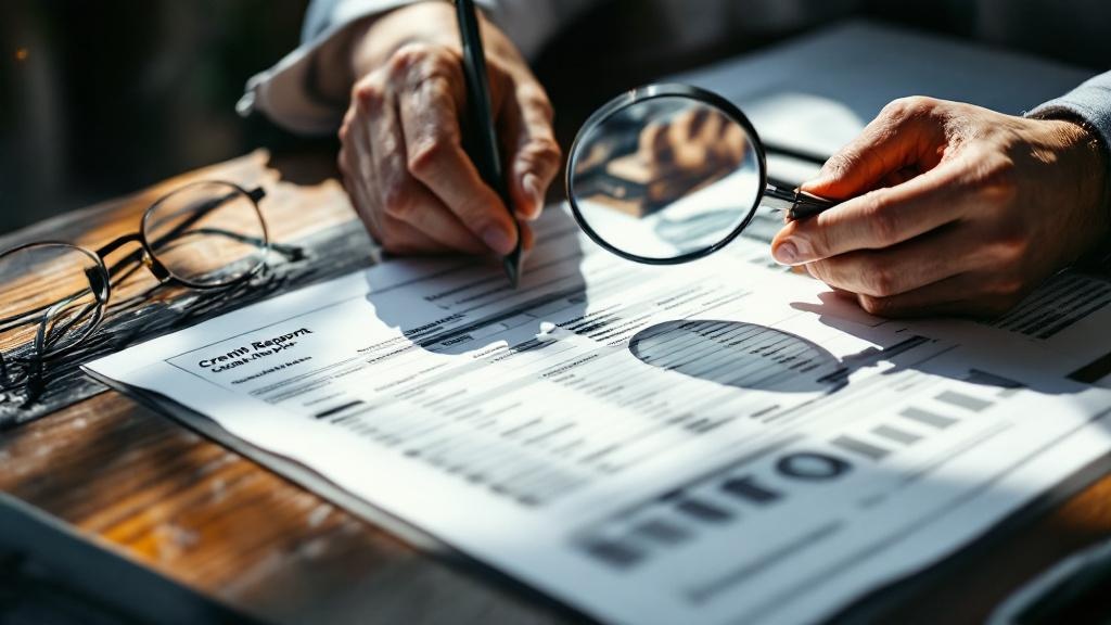 Detailed examination of tenant application and credit report