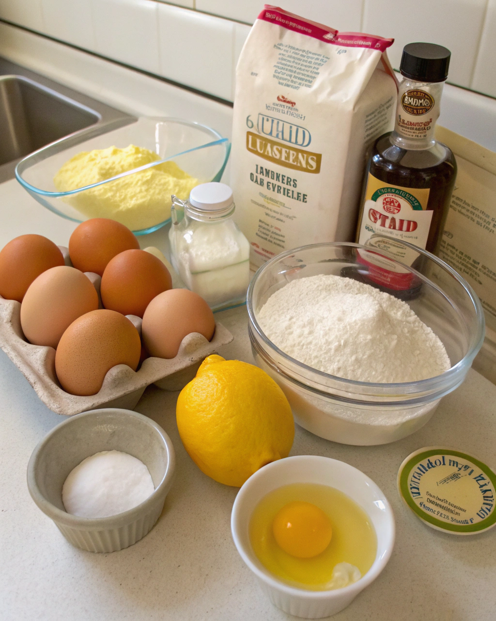 French Yogurt Cake (Gâteau Au Yaourt) Ingredients