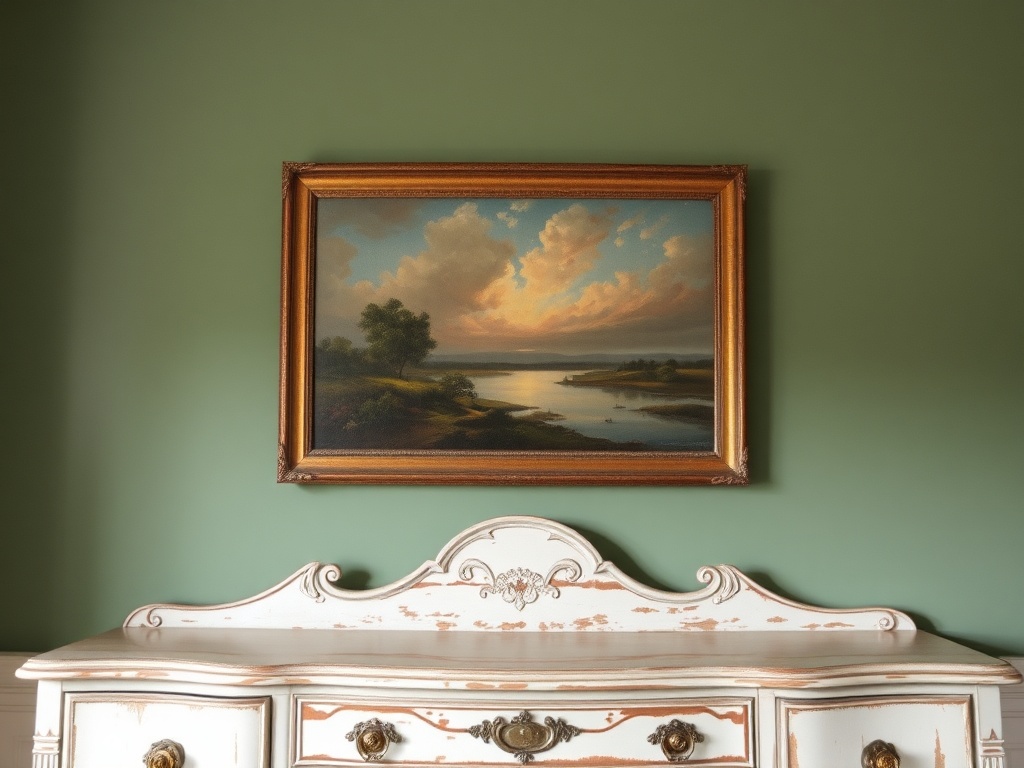 6. Hang a Vintage Painting