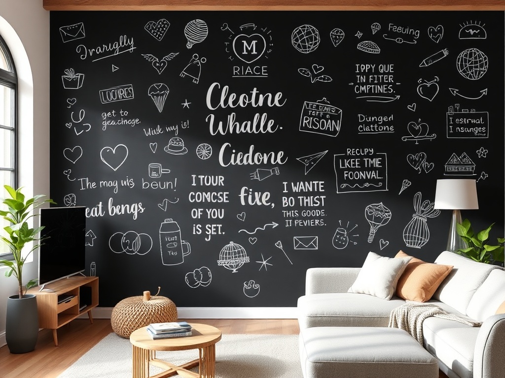 17. Use a Chalkboard Wall