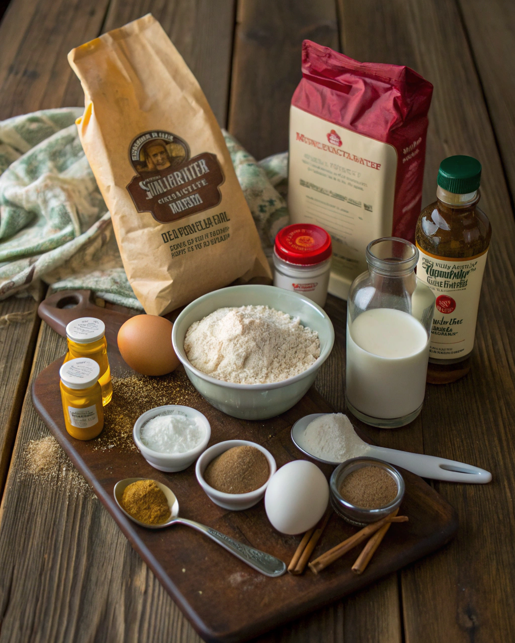 Cinnamon Swirl Quick Bread Ingredients
