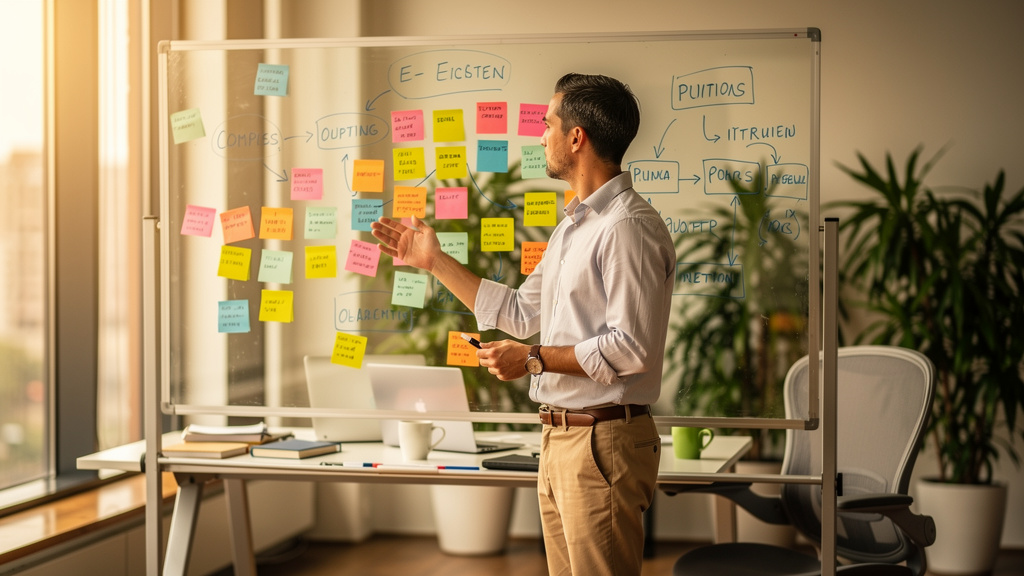 Business owner planning AI agent implementation strategy