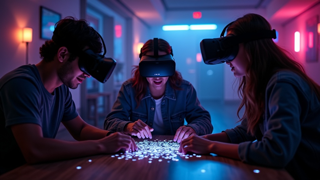 Jugador inmerso en una de las fantásticas experiencias de realidad virtual en Barcelona que ofrece Virtua.