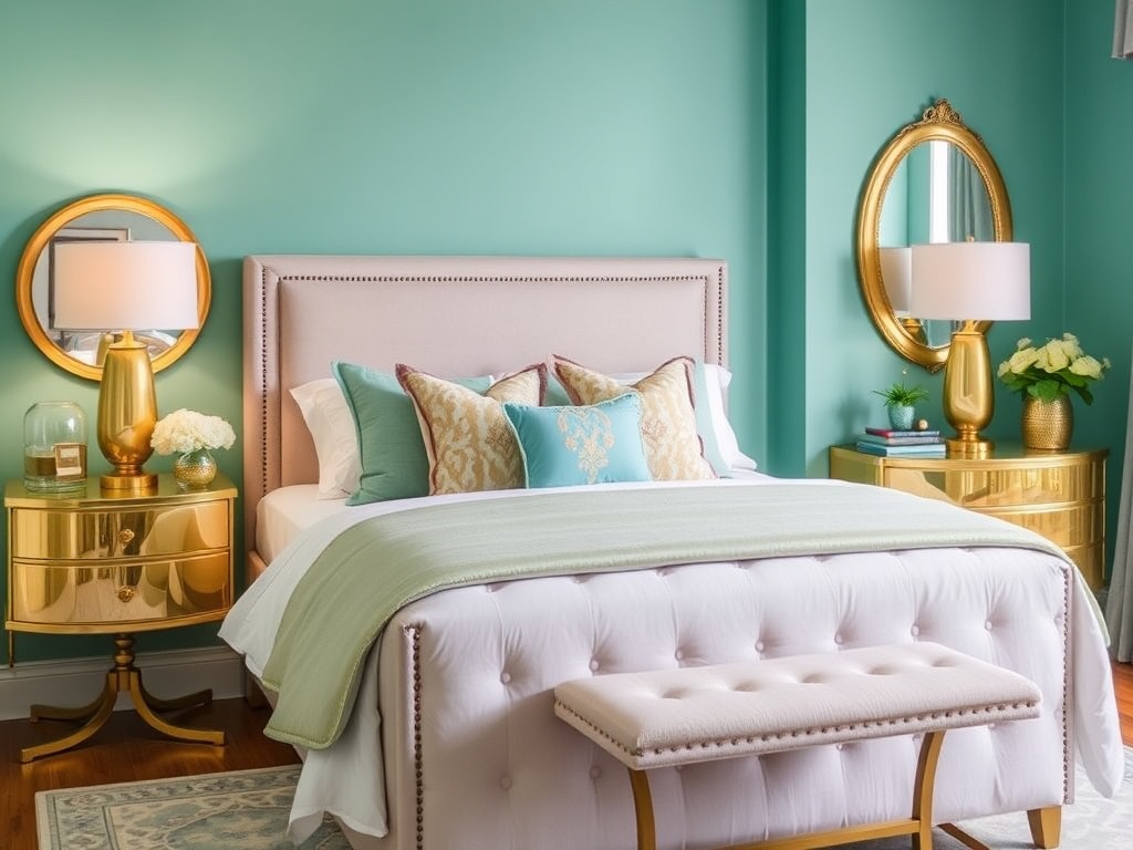 16. Pair with Metallic Accents