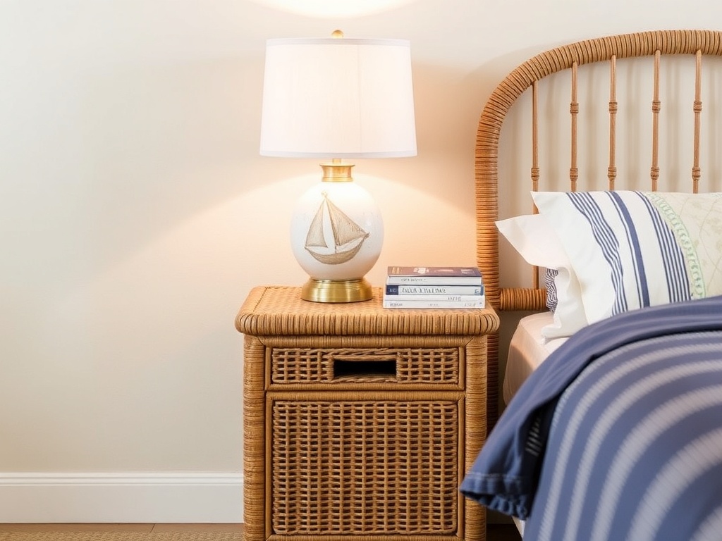 2. Add a Rattan Nightstand
