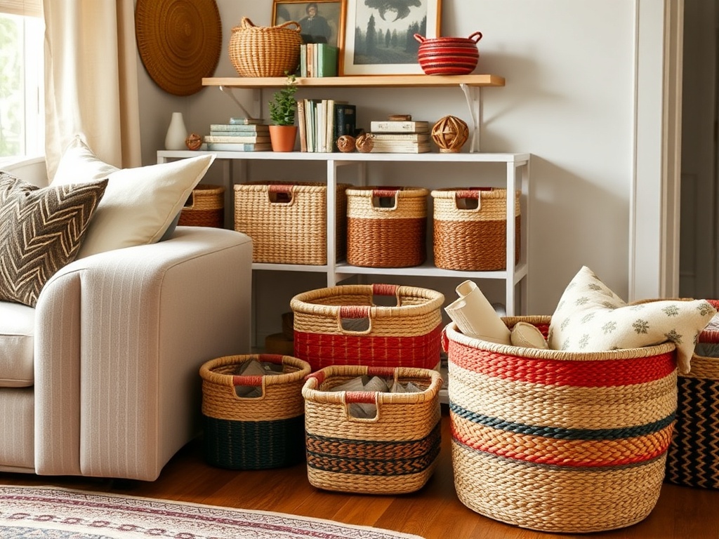 20. Choose Stylish Storage Baskets
