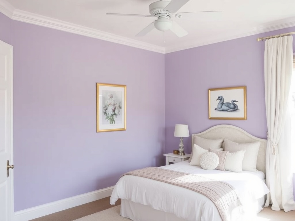 1. Paint the Walls Soft Lavender