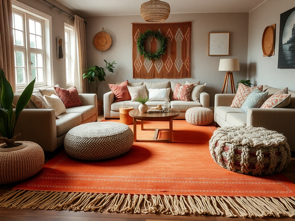 19. Rugs with Fringes for Added Flair