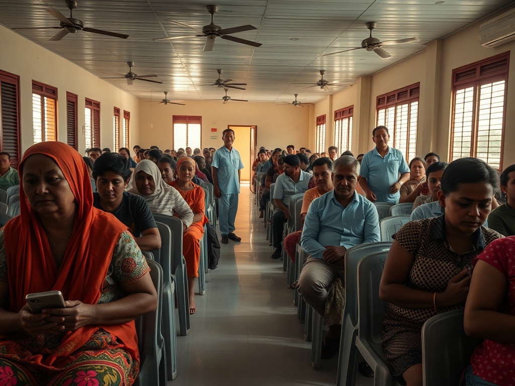 Where Minutes Stretch Into Hours in Malé's Waiting Rooms