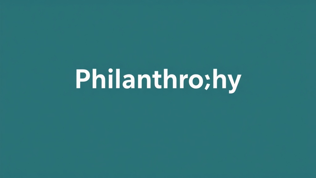 Philanthropy image