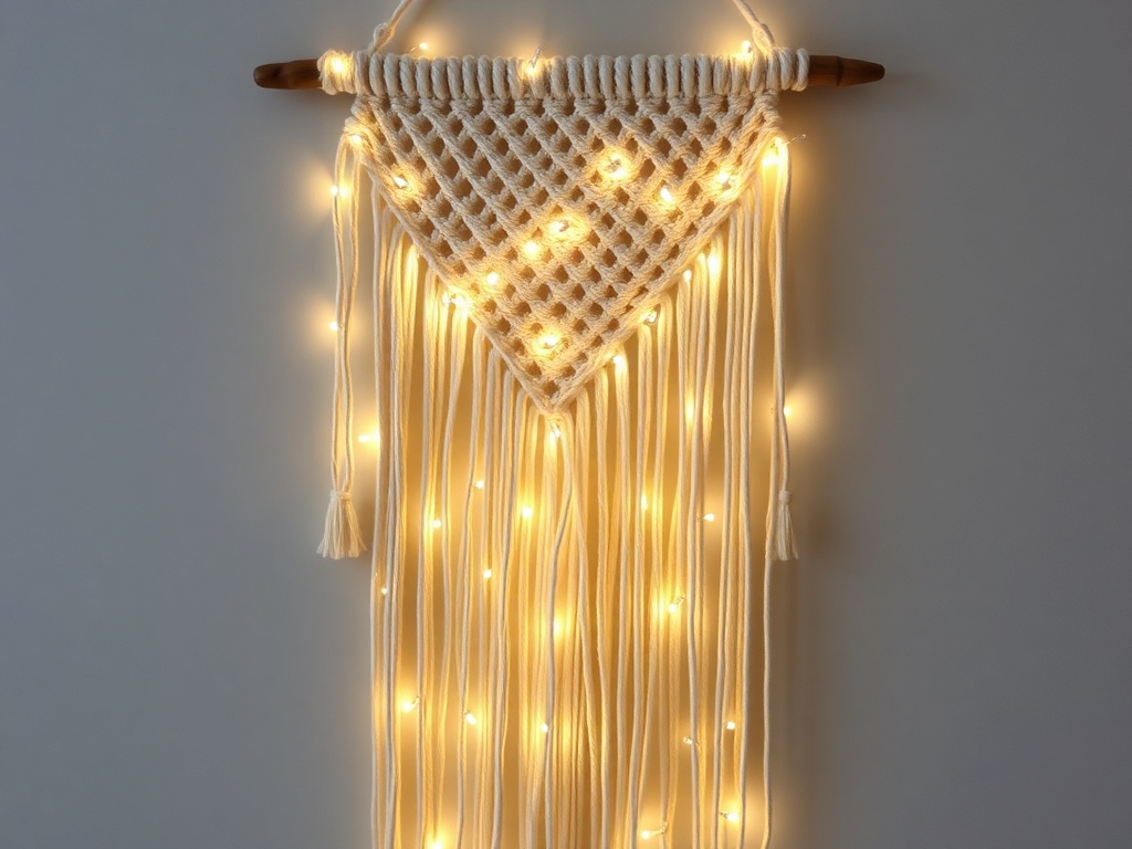 24. Incorporate Macrame with Lights