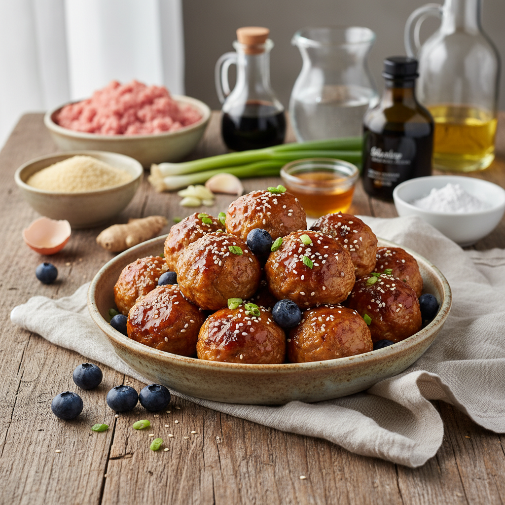 Teriyaki Turkey Meatballs Teriyaki Turkey Meatballs