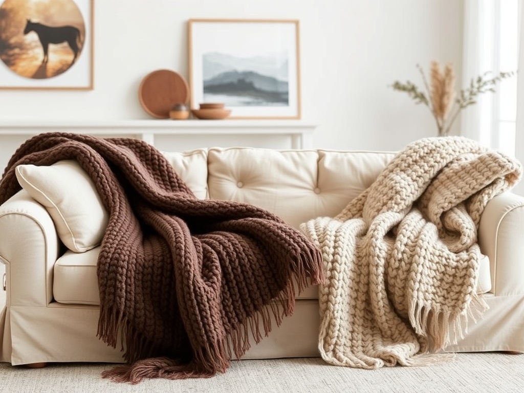 9. Add Cozy Throw Blankets