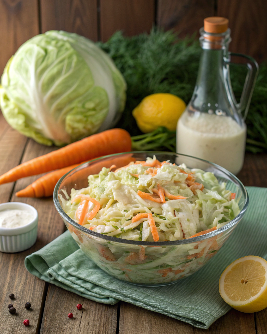 Easy Homemade Coleslaw Recipe Ingredients