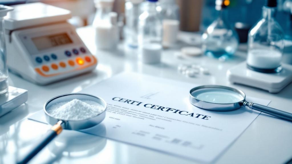 CBD isolate with laboratory testing certificate and quality verification