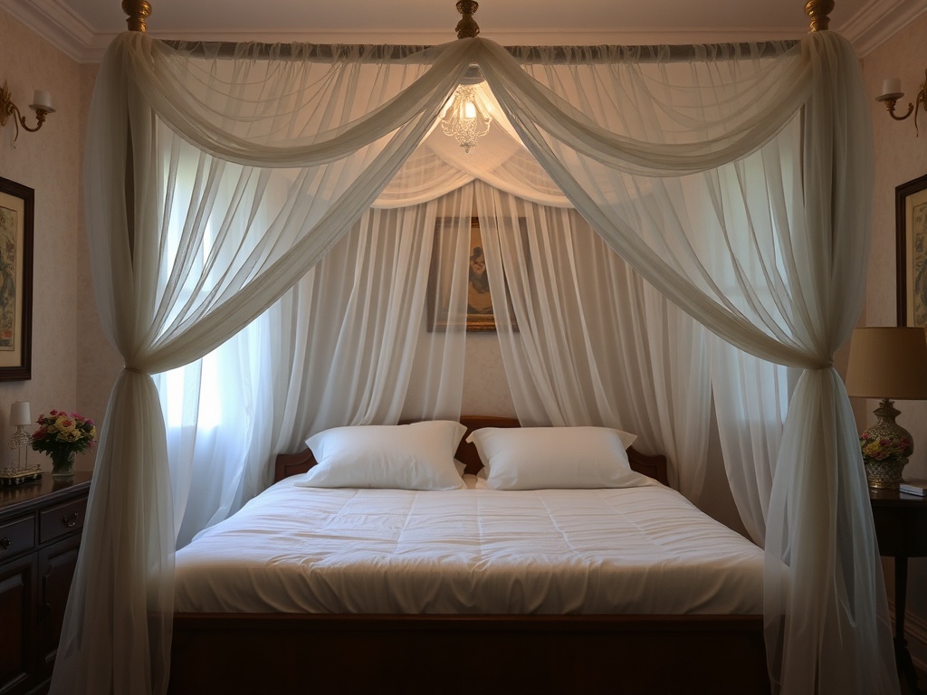 26. Hang Floral Bed Canopies