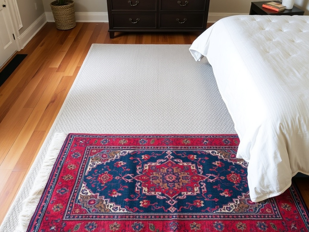 3. Layer Vintage Rugs
