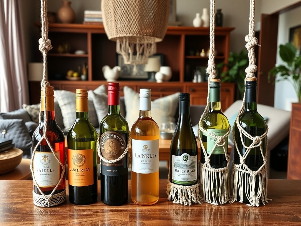 27. Try Macrame Wine Holders