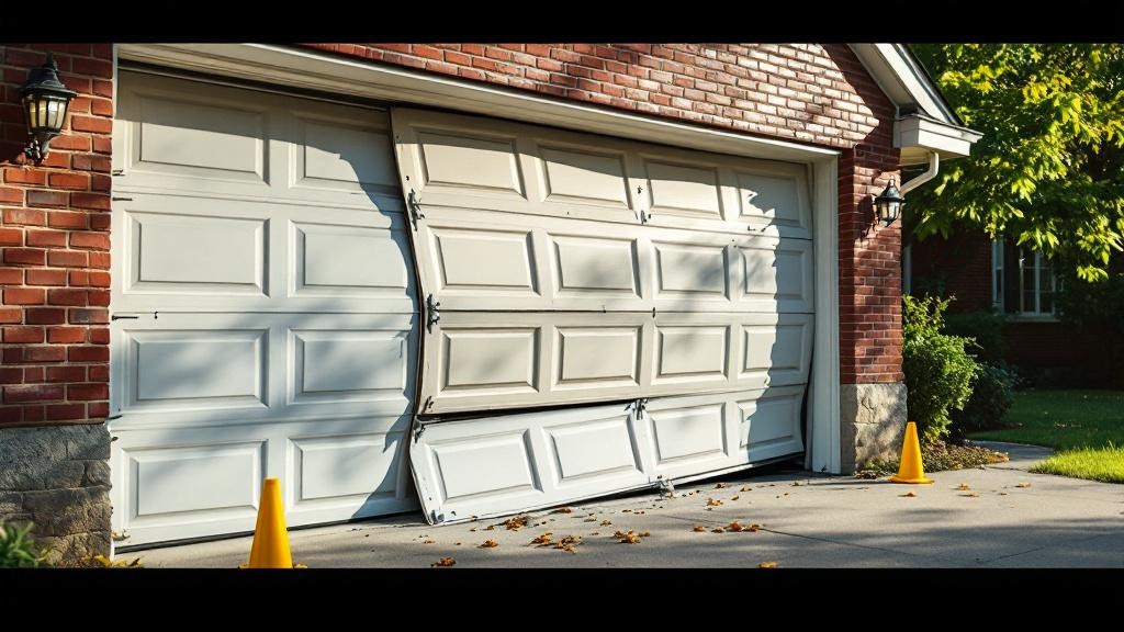 Emergency Garage Door Repair Philly – 24/7 Local Service 12 Garage door severely off track requiring emergency repair