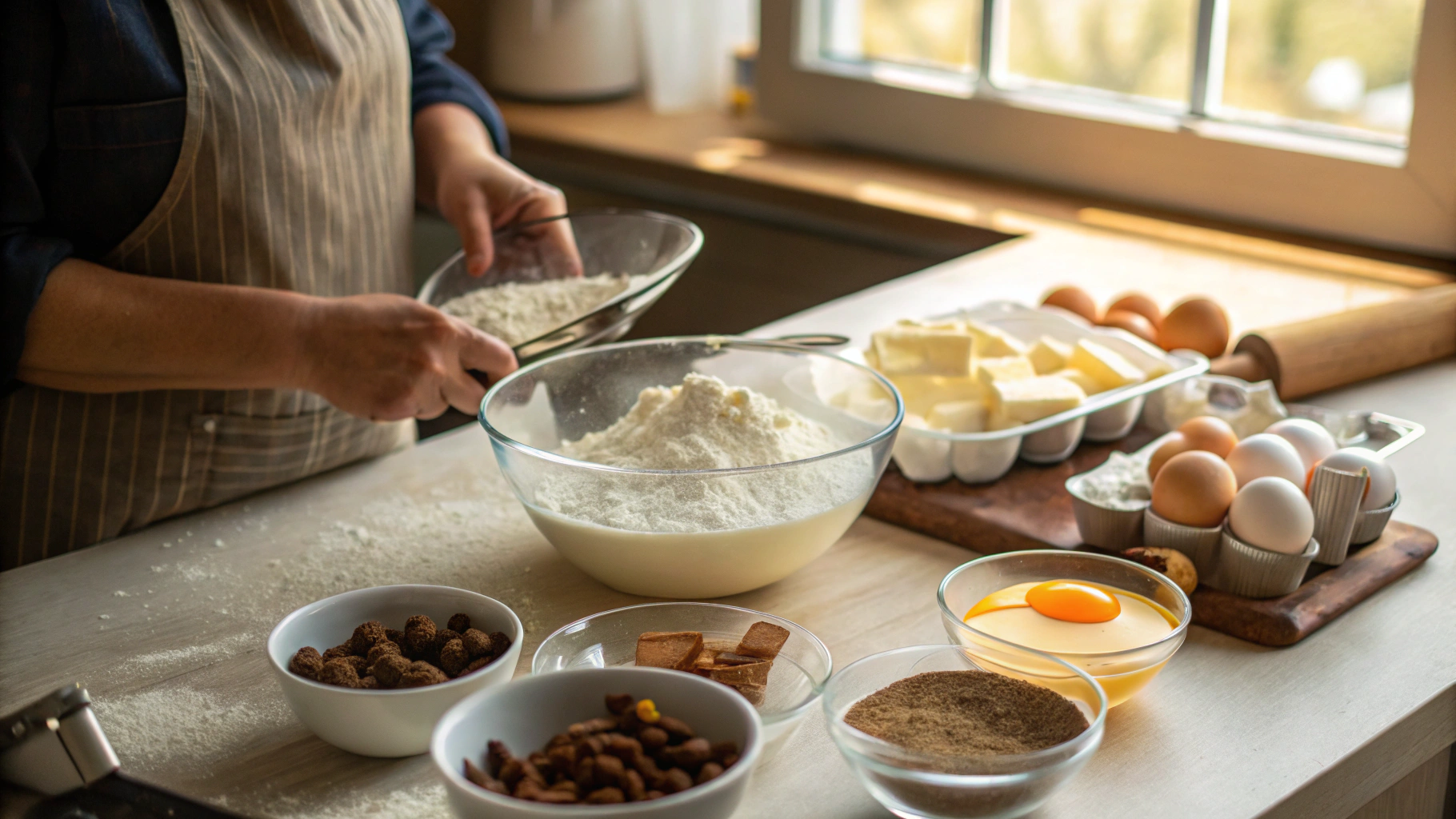 Preparing the dough