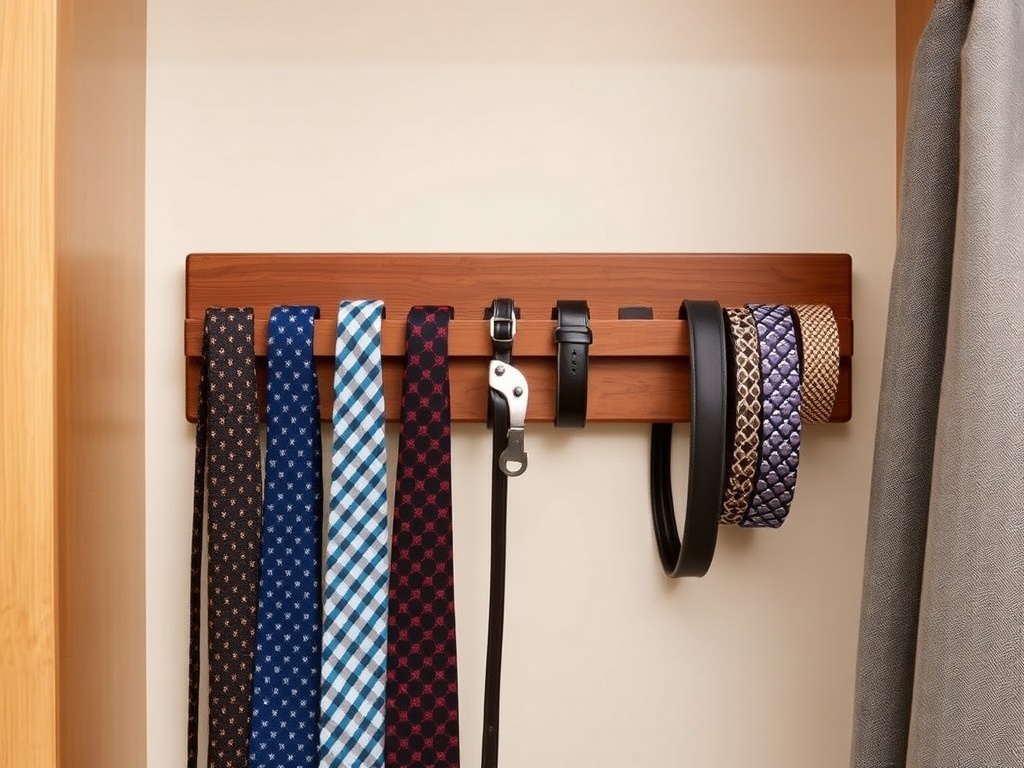 13. Install a Tie and Belt Rack