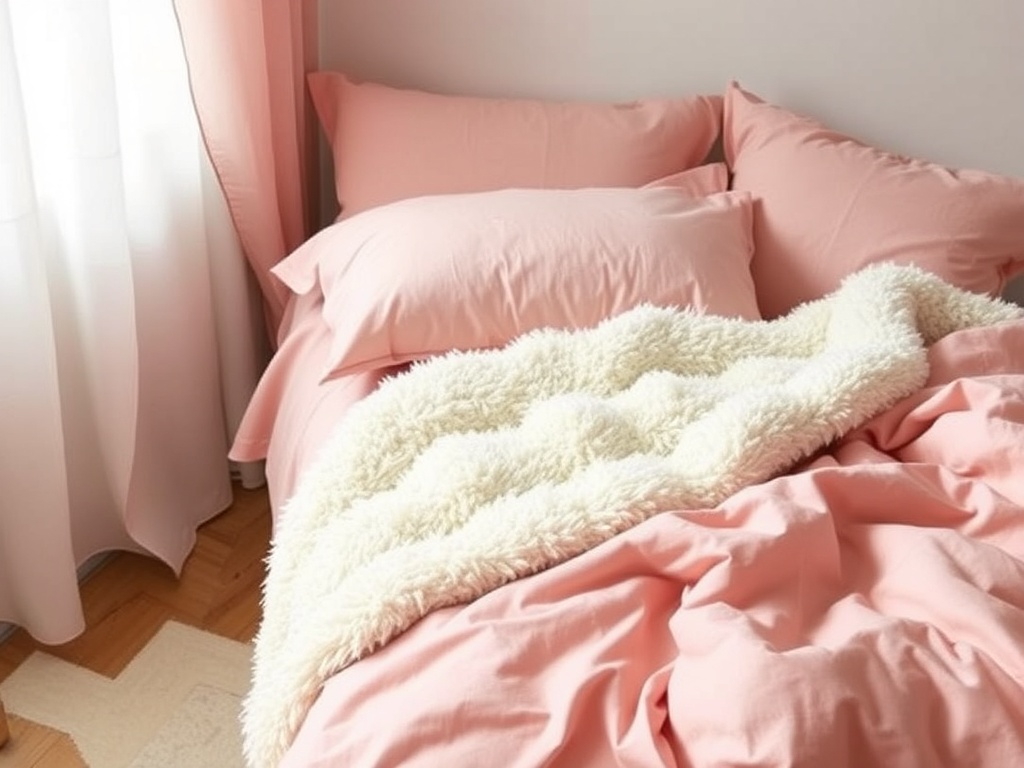 2. Incorporate Blush Pink Bedding