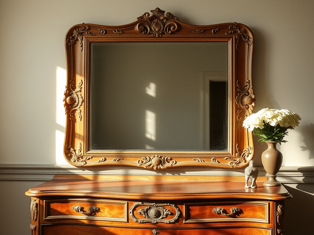 3. Use an Antique Mirror