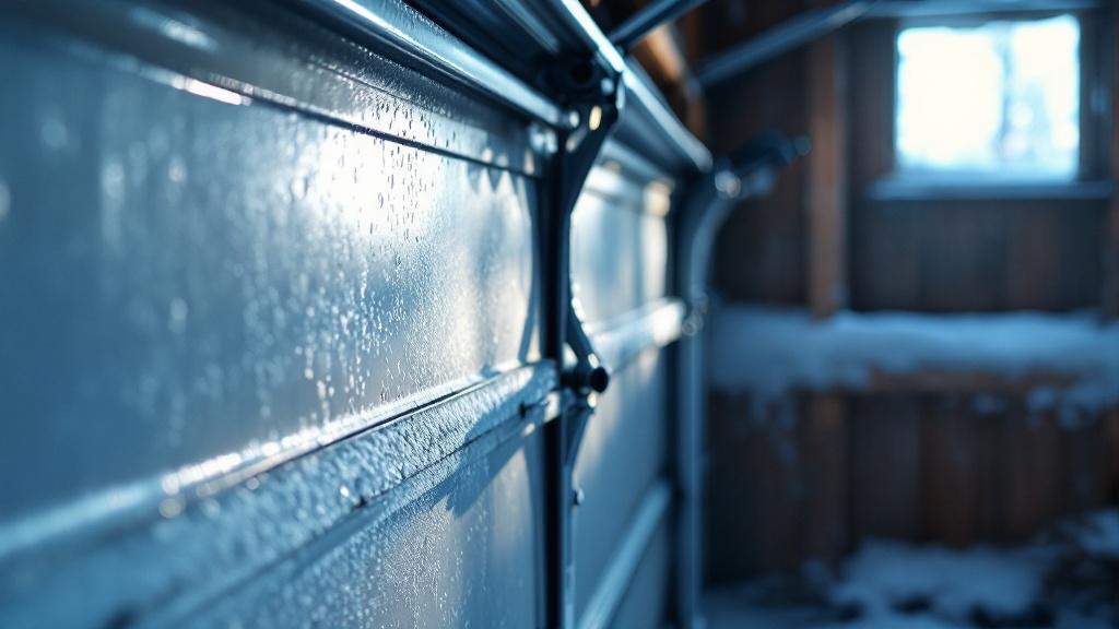 Garage door rollers performing in winter conditions